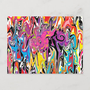 Abstract Swirl Postcard