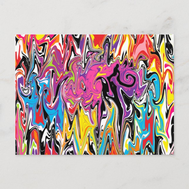 Abstract Swirl Postcard (Front)