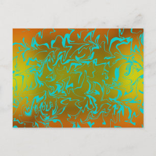 Abstract Swirl Postcard