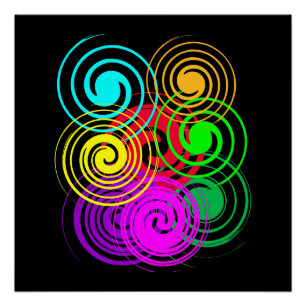 Abstract Swirl Poster