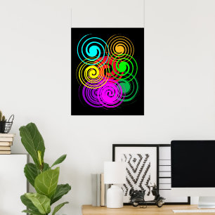 Abstract Swirl Poster