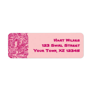 Abstract Swirl Return Address Label