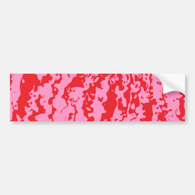 Abstract Swirl Splash Bumper Sticker (Front)