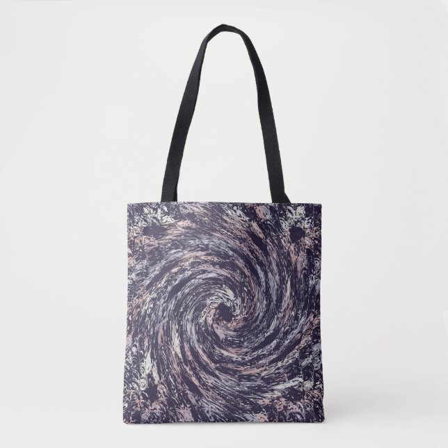 Abstract swirl texture tote bag (Front)