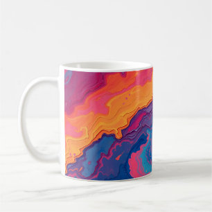 Abstract Swirling Coffee Mug