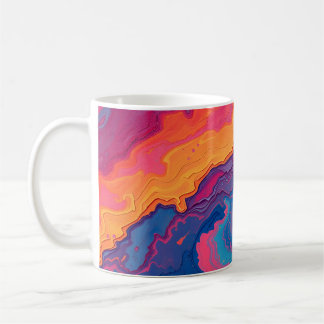 Abstract Swirling Coffee Mug