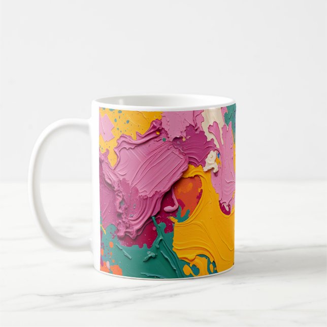 Abstract Swirling Coffee Mug (Left)