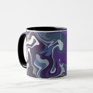 Abstract Swirling Flow of Colours Mug