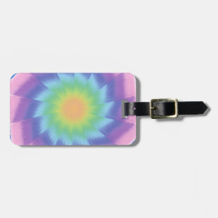 Abstract Swirling Flower Luggage Tag