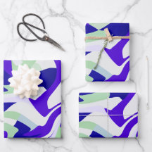 Abstract Swirling Pattern in Cool Tones