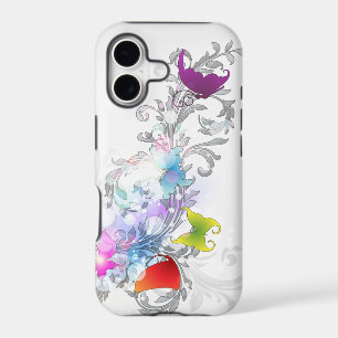 Abstract Swirls and Butterflies