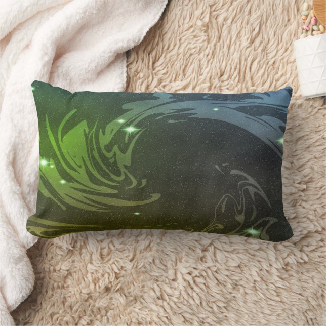 Abstract Swirls Lumbar Cushion (Blanket)