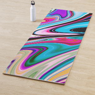 Abstract Swirls Marble Pattern Yoga Mat