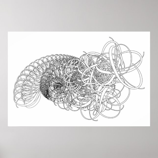 abstract swirls poster (Front)