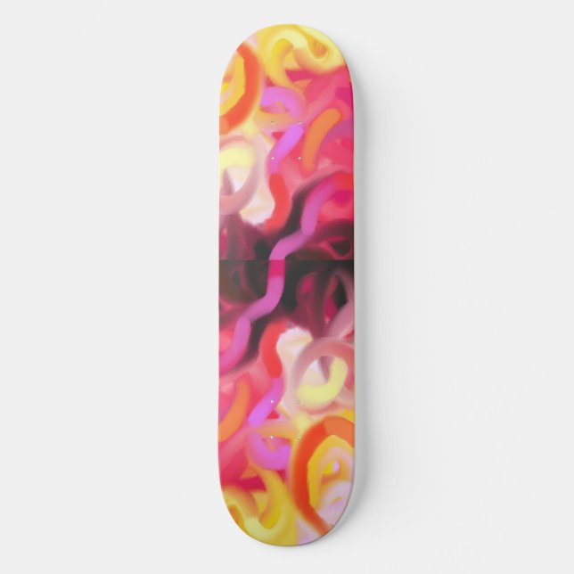 Abstract swirls Skateboard Deck (Front)