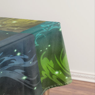 Abstract Swirls Tablecloth