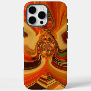 Abstract Swirls with Teardrop Centre Art Print iPhone 16 Pro Max Case