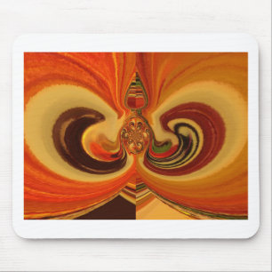 Abstract Swirls with Teardrop Centre Art Print Mouse Pad