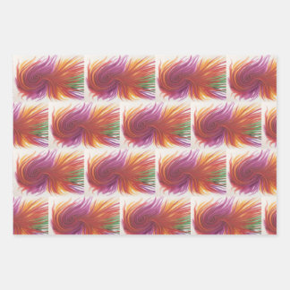 Abstract Swirls  Wrapping Paper Sheet