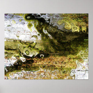 Abstract - Swirly colours Poster