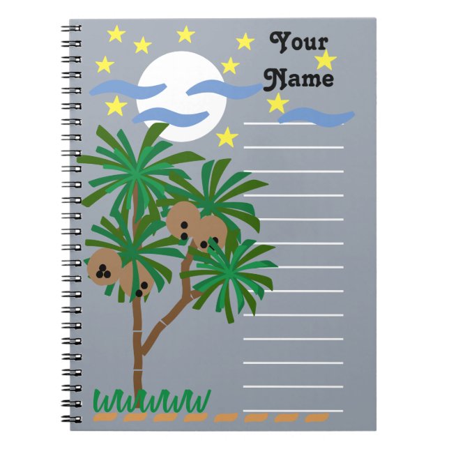 "Abstract Symbols" Stationery Notebook (Front)