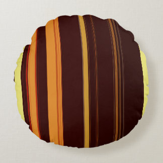 Abstract Symphony in Blue 4 (Negative Effect) Round Cushion