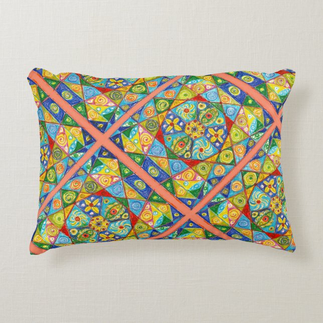 Abstract system decorative cushion (Front)