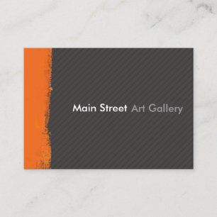 Abstract Tangerine Brushstroke modern Professional Business Card