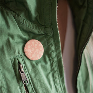 Abstract tangerine peach pattern  6 cm round badge