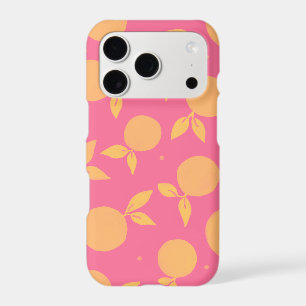 Abstract tangerine pink and yellow pattern