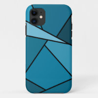 Abstract Teal Polygons