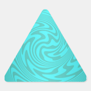 Abstract Teal Turquoise Pattern Triangle Sticker