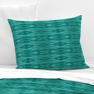 Abstract teal water ripples L-size pattern Pillowcase