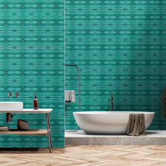 Abstract teal water ripples M-size pattern Wallpaper