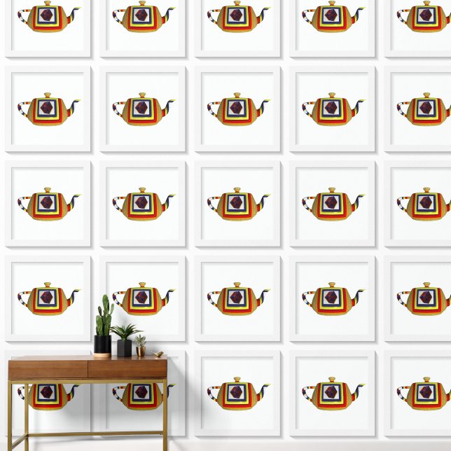 Abstract Teapot Kitchen  Wallpaper (Hallway)