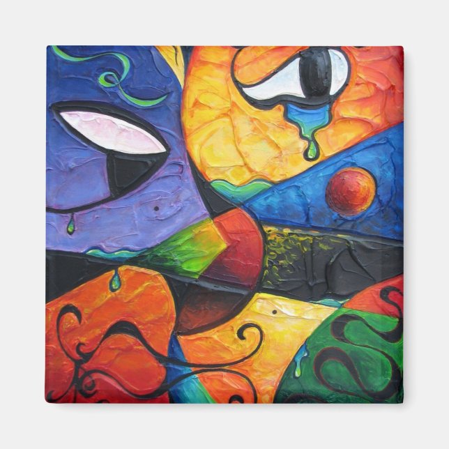 Abstract Tears Runneth Over Magnet (Front)