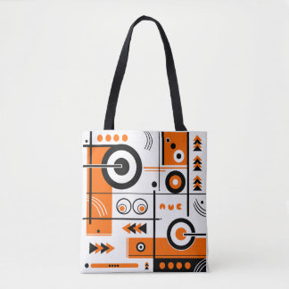 Abstract Tech Style Tote Bag