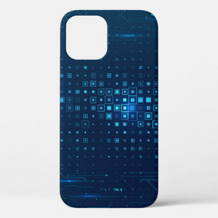 Abstract technology background. Digital innovation iPhone 12 Case