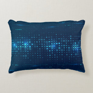 Abstract technology background. Digital innovation Decorative Cushion