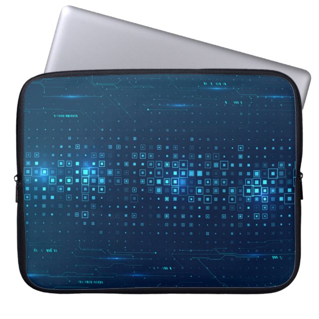 Abstract technology background. Digital innovation Laptop Sleeve (Front)