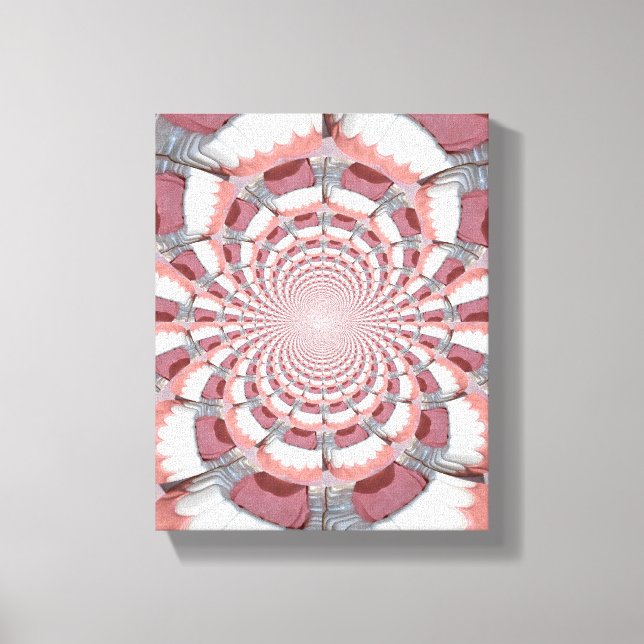 Abstract Teeth Wrapped Canvas (Front)