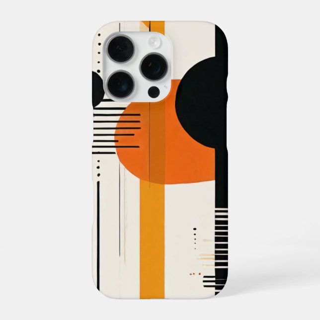 abstract terracotta circles iPhone case (Back)