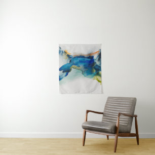 Abstract Terrain - Blue Tapestry