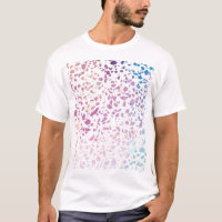 Abstract Terrazzo Mosaic Pink & Blue Pattern
