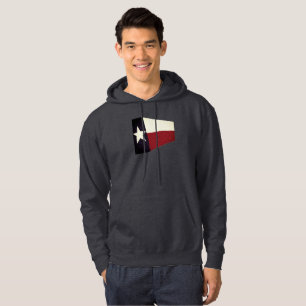 abstract texas flag mens hoodie