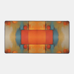 Abstract Textural Art: Nature concept art colours Desk Mat