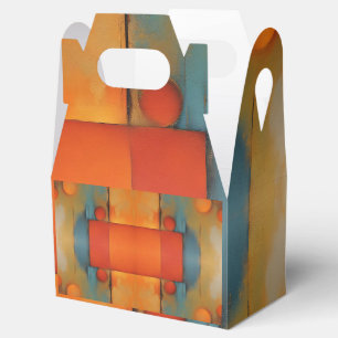 Abstract Textural Art: Nature concept art colours Favour Box