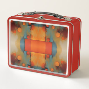 Abstract Textural Art: Nature concept art colours Metal Lunch Box