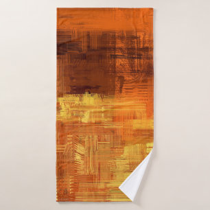 Abstract texture. 2d illustration. Expressive hand Bath Towel