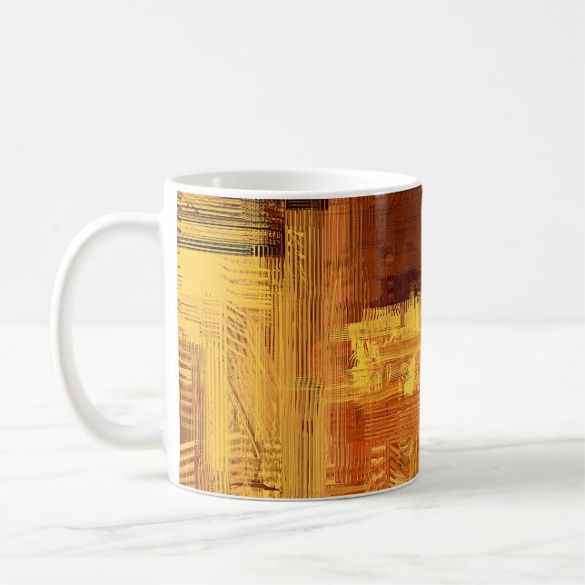 Abstract texture. 2d illustration. Expressive hand Coffee Mug (Left)